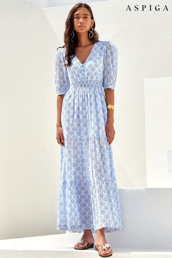 Aspiga Blue Billie Short Sleeve Dress (639450) | £155