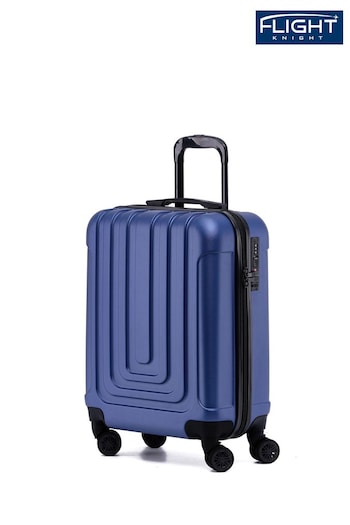 Flight Knight 55x40x20cm Ryanair Priority 8 Wheel ABS Hard Case Cabin Carry On Hand Black Luggage (639457) | £50
