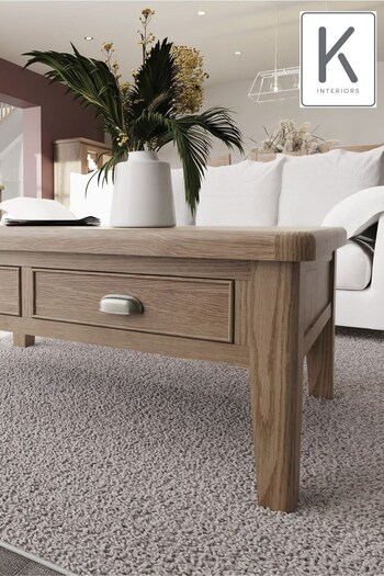 K Interiors Smoked Oak Embleton Large Coffee Table (639510) | £530