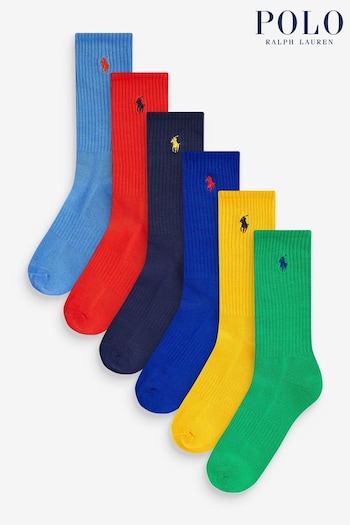 Polo ciul Ralph Lauren Socks 6-Pack (639524) | £45