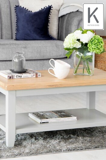 K Interiors Grey Oak Windsor Small Coffee Table (639562) | £230