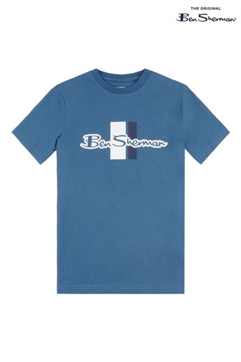 Ben Sherman Blue Mod Script T-Shirt (639651) | £13 - £16