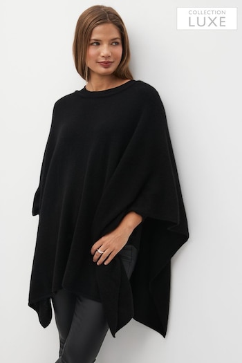 Black Collection Luxe Cashmere Poncho (639666) | £150