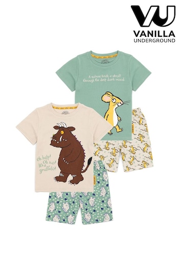 Vanilla Underground Green Gruffalo Kids Licensing Pyjamas 2 Packs (639782) | £26