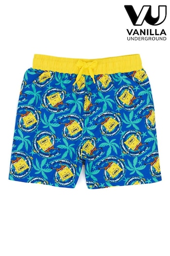 Vanilla Underground Blue SpongeBob SquarePants Licencing mm6 Swim Shorts (640139) | £16