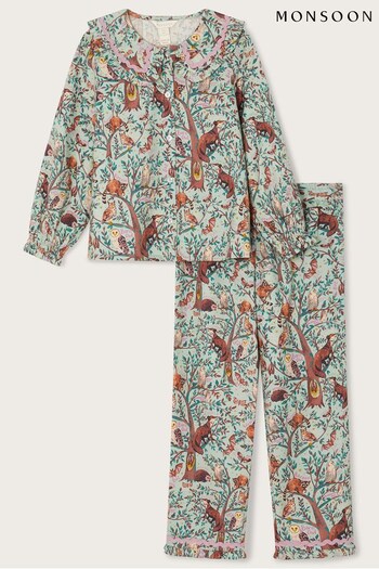Monsoon Green Forest Pyjama Set WWF-UK Collaboration (640269) | £26 - £30