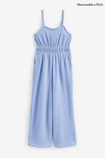 Abercrombie & Fitch Blue Ruched Jumpsuit (640286) | £39