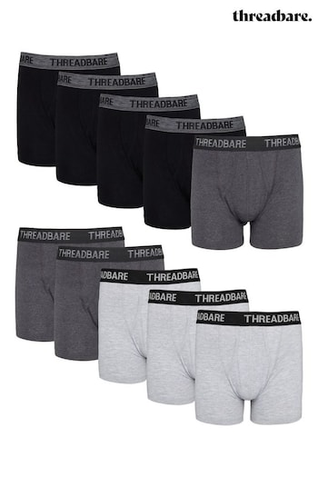 Threadbare Black A-Front Trunks 10 Packs (640374) | £45