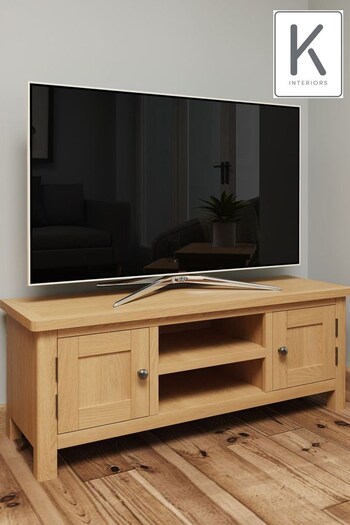 K Interiors Oak Lana Large TV Unit (640513) | £315