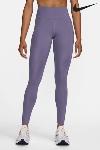 Nike Purple Epic Fast Mid-Rise Pocket Running Leggings (640940) | £50