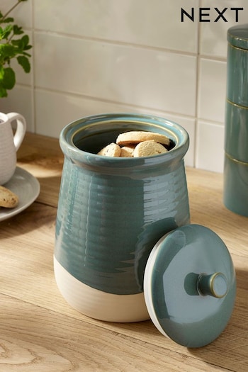 Teal Blue Wolton Biscuit Jar (641060) | £22