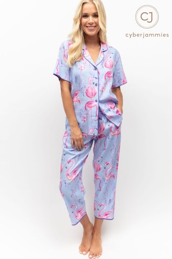 Cyberjammies Blue Cyberjammies Flamingo Print Pyjama Set (641168) | £52