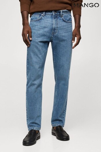 Mango Straight Fit Blue Jeans (641220) | £50