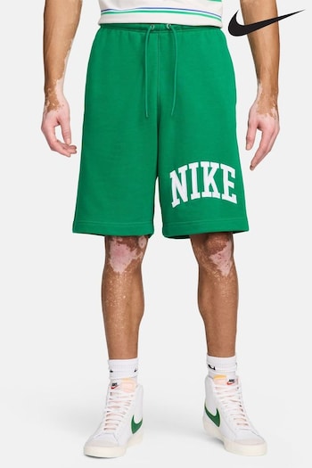 Nike red Green Club Fleece French Terry Shorts (641324) | £55