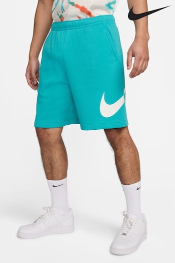 Nike Light Blue Club Fleece Swoosh Shorts (641332) | £40