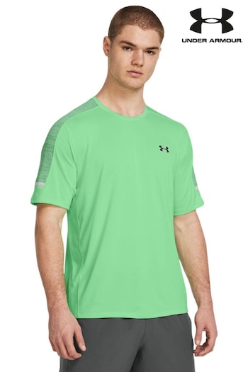 Under Armour Green/Grey Tech Short Sleeve Crew T-Shirt (641705) | £41