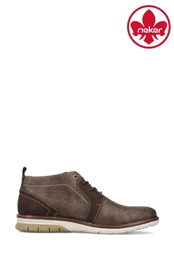 Rieker Mens Lace-Up Brown Shoes (642130) | £75