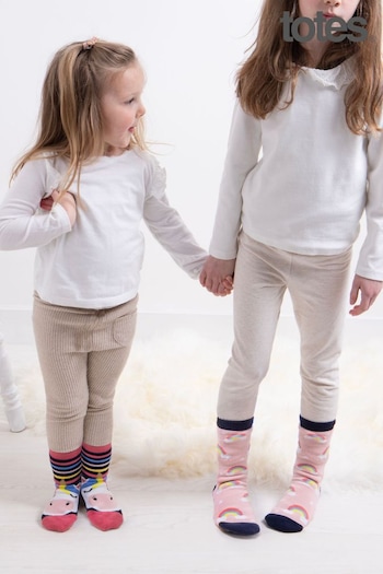 Totes Pink Toasties Childrens Original 2 Pack Socks (642338) | £10
