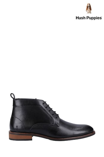 Hush Puppies Declan Lace Black Boots (642341) | £95