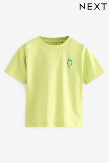 Lime Green Simple Short Sleeve T-Shirt (3mths-7yrs) (642500) | £3.50 - £5.50