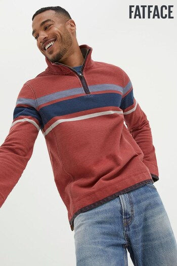 FatFace Red Airlie Chest Stripe Sweatshirt (642754) | £65