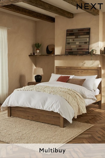 Light Oak Effect Bronx Wooden Bed Frame (642771) | £450 - £550