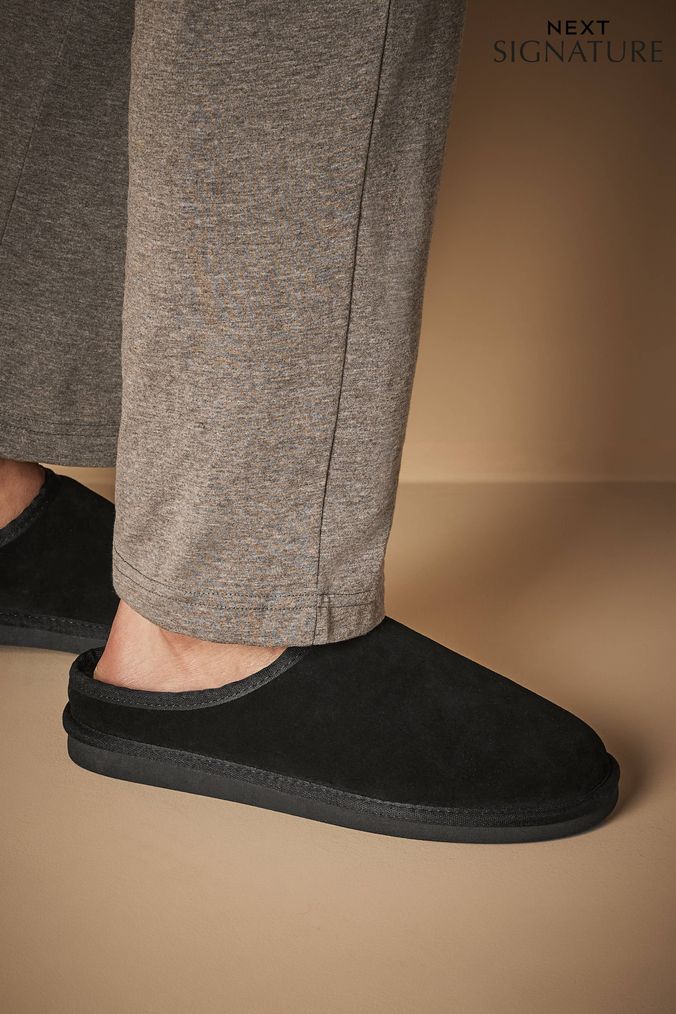 Mens slippers next sales