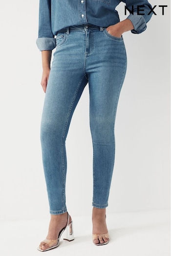 Mid Blue Denim Super Soft Skinny Hourglass Jeans (642947) | £26