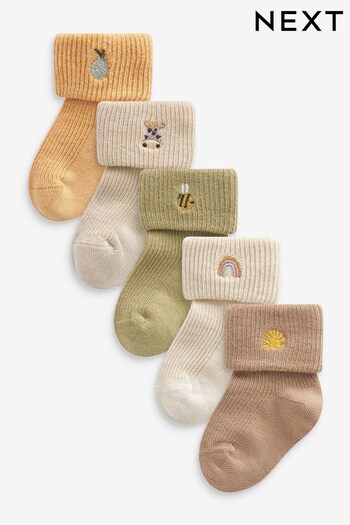 Brown Baby Roll Top Socks (0mths-2yrs) (643083) | £6.50