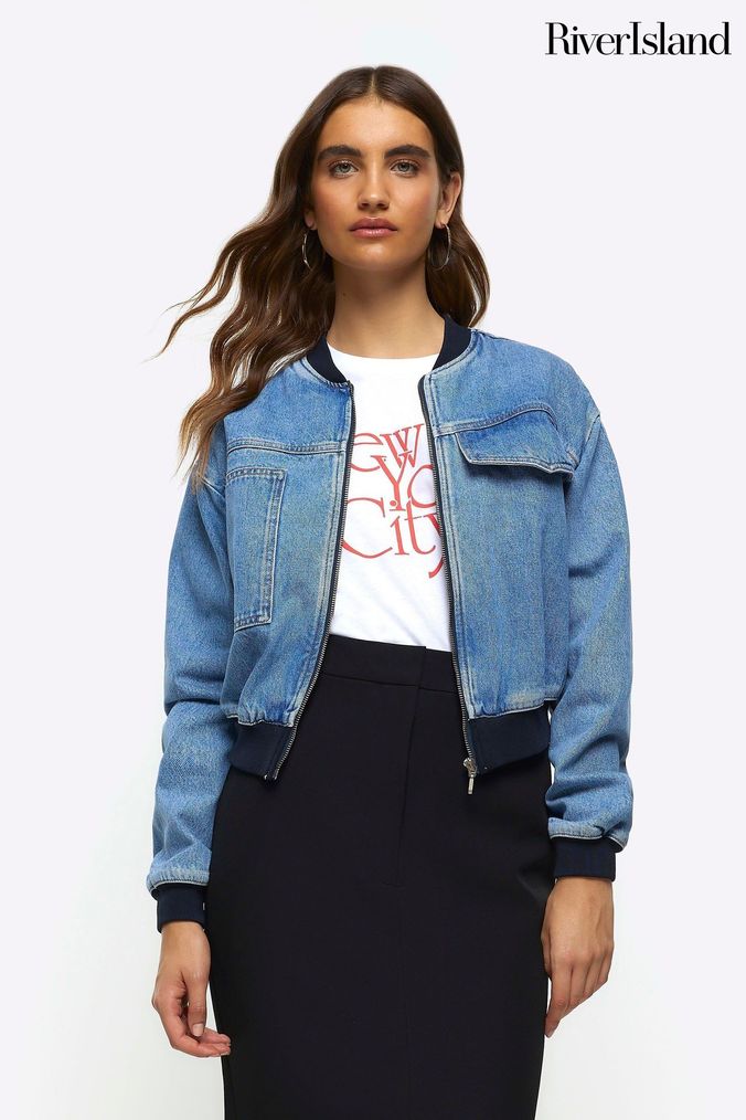 River island clearance denim jacket women