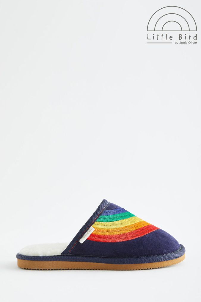 Girls online rainbow slippers