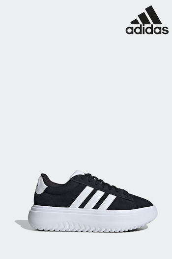 out Black Sportswear Grand Court Platform Trainers (644089) | £80