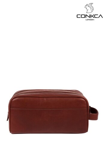 Conkca Alberto Leather Washbag (644323) | £50