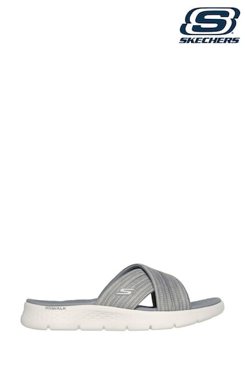 Skechers Grey Ladies Go Walk Flex Butterfly Bliss Sandals (644436) | £44