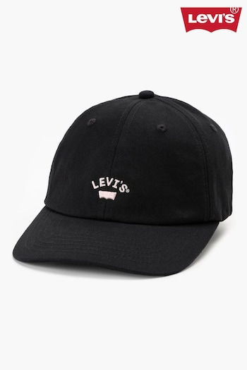 Levi's® Regular Black Lazy Girl Batwing Logo Cap (644478) | £25