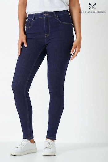 Crew Clothing Company Blue Cotton Skinny Jeans (644788) | £59