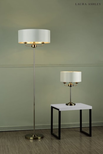 Laura Ashley Brass Sorrento Floor Lamp (645232) | £210