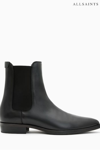 AllSaints Black Steam Boots (645297) | £199