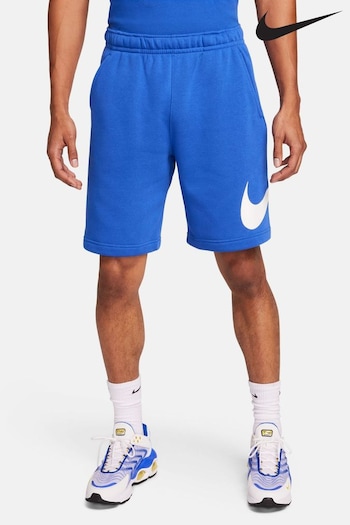 Nike Bright Blue Club Fleece Swoosh Shorts (645335) | £40
