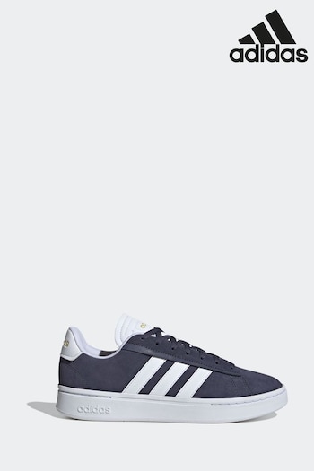 adidas sizing Navy/White finalwear Grand Court Alpha Trainers (645367) | £80