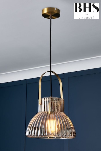 Visconte by BHS Brass Sala 1 Light Ceiling Light Pendant (645403) | £100