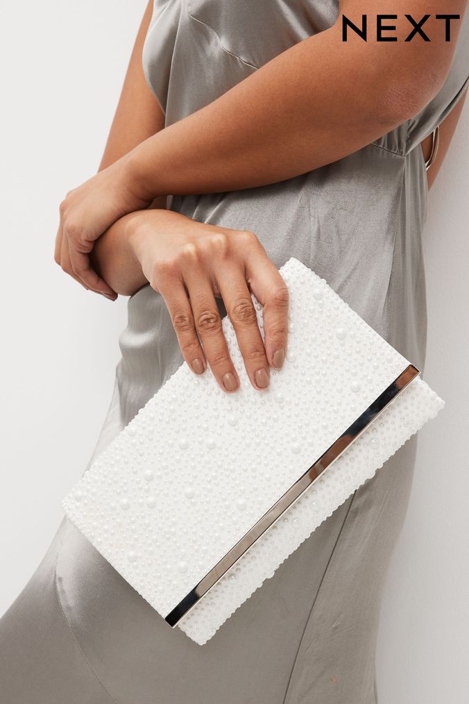 White clutch best sale bag uk