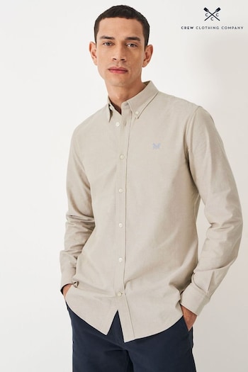 Crew Clothing Company Brown Cotton Classic Shirt (645532) | £59
