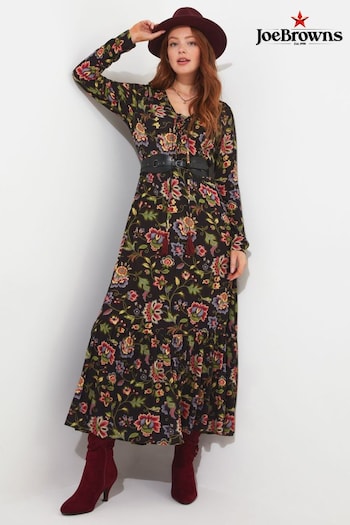 Joe Browns Brown Rowena Printed Maxi Petite Dress (645665) | £70