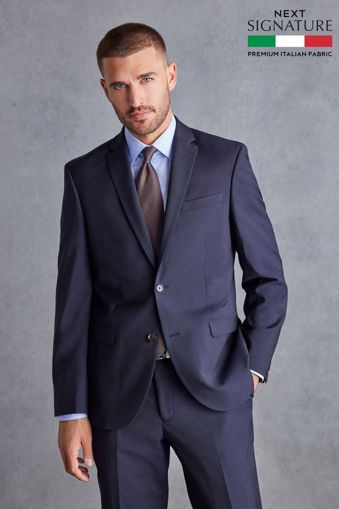 Men s Blue Regular Suits Formal Suits Next UK