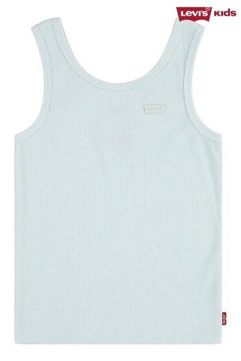 Levi's® Blue Ribbed Logo Tank Top Vest (646540) | £16 - £18