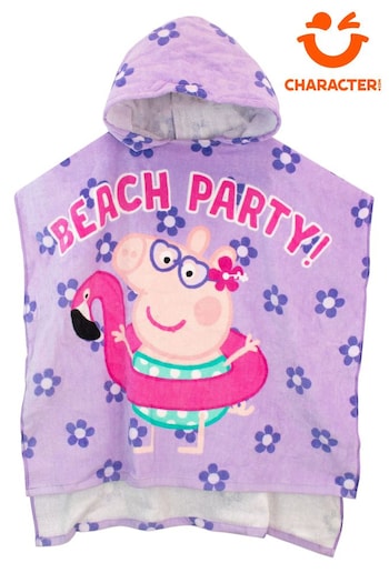 Character Purple Peppa Pig Licensing Towel Poncho (646661) | £20