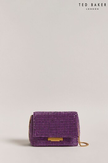 Ted Baker Gliters Purple Crystal Mini Cross-Body Bag (646685) | £130