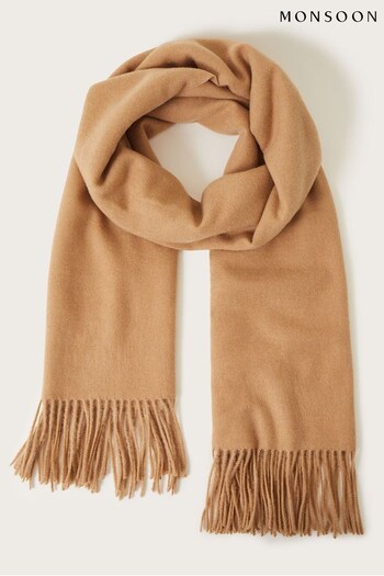 Monsoon Soft Touch Woven Brown Scarf (647400) | £30