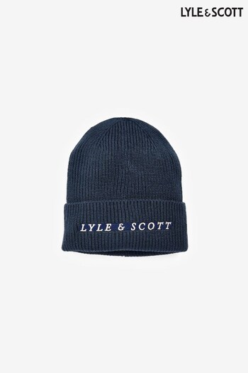 Lyle & Scott Ribbed Beanie Hat (647524) | £30